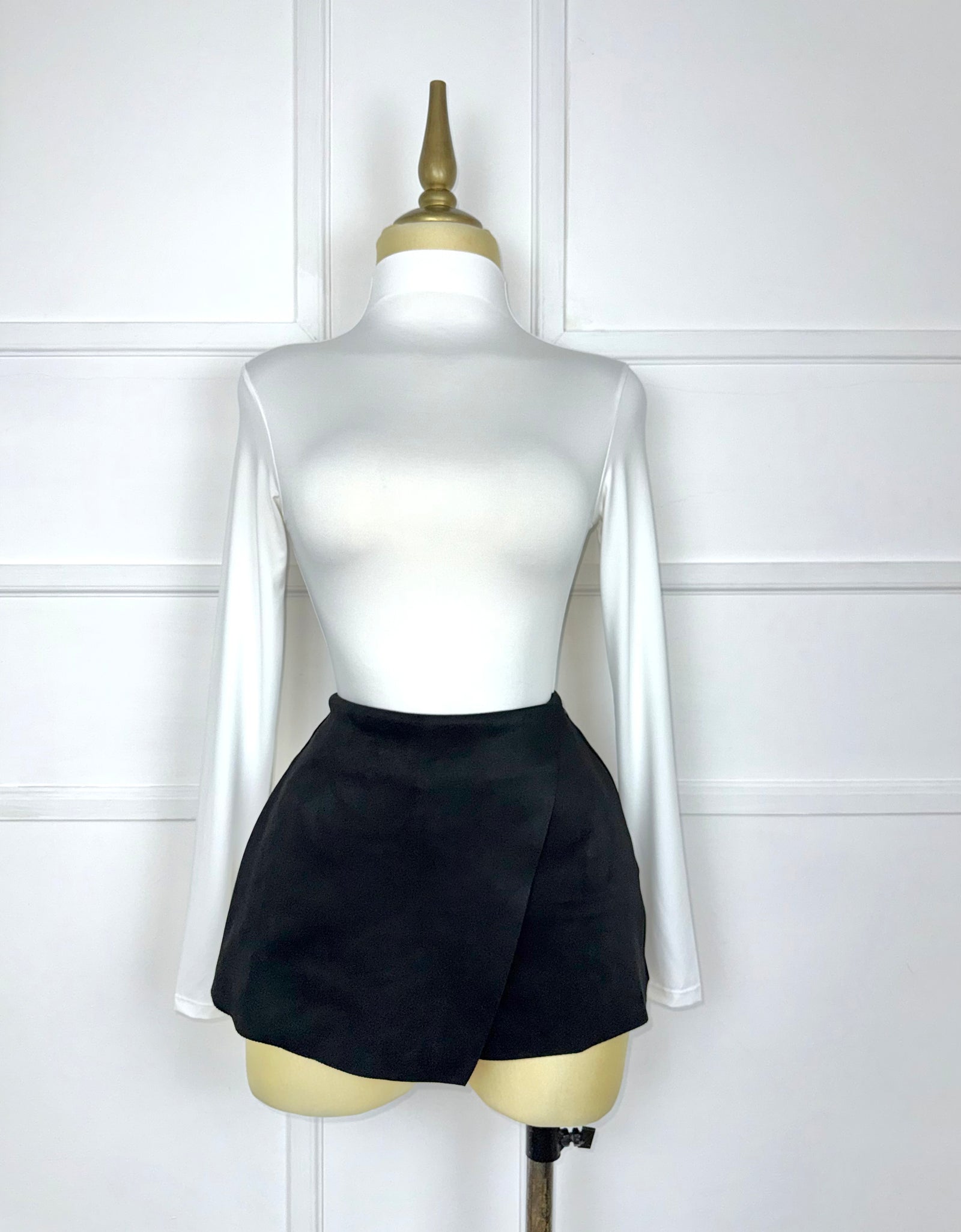 Set negro de gamuza