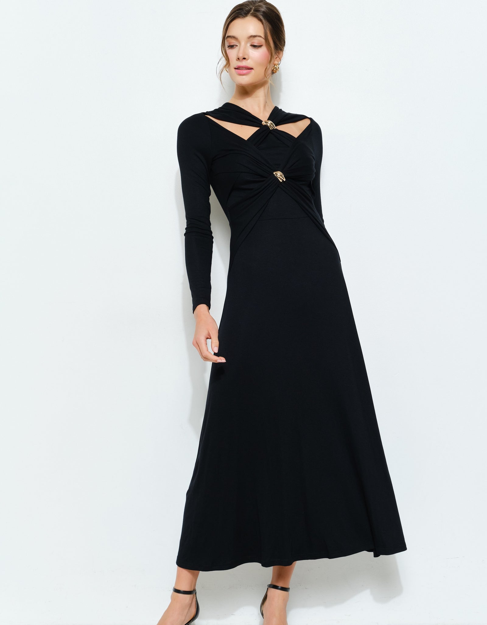 Vestido largo negro