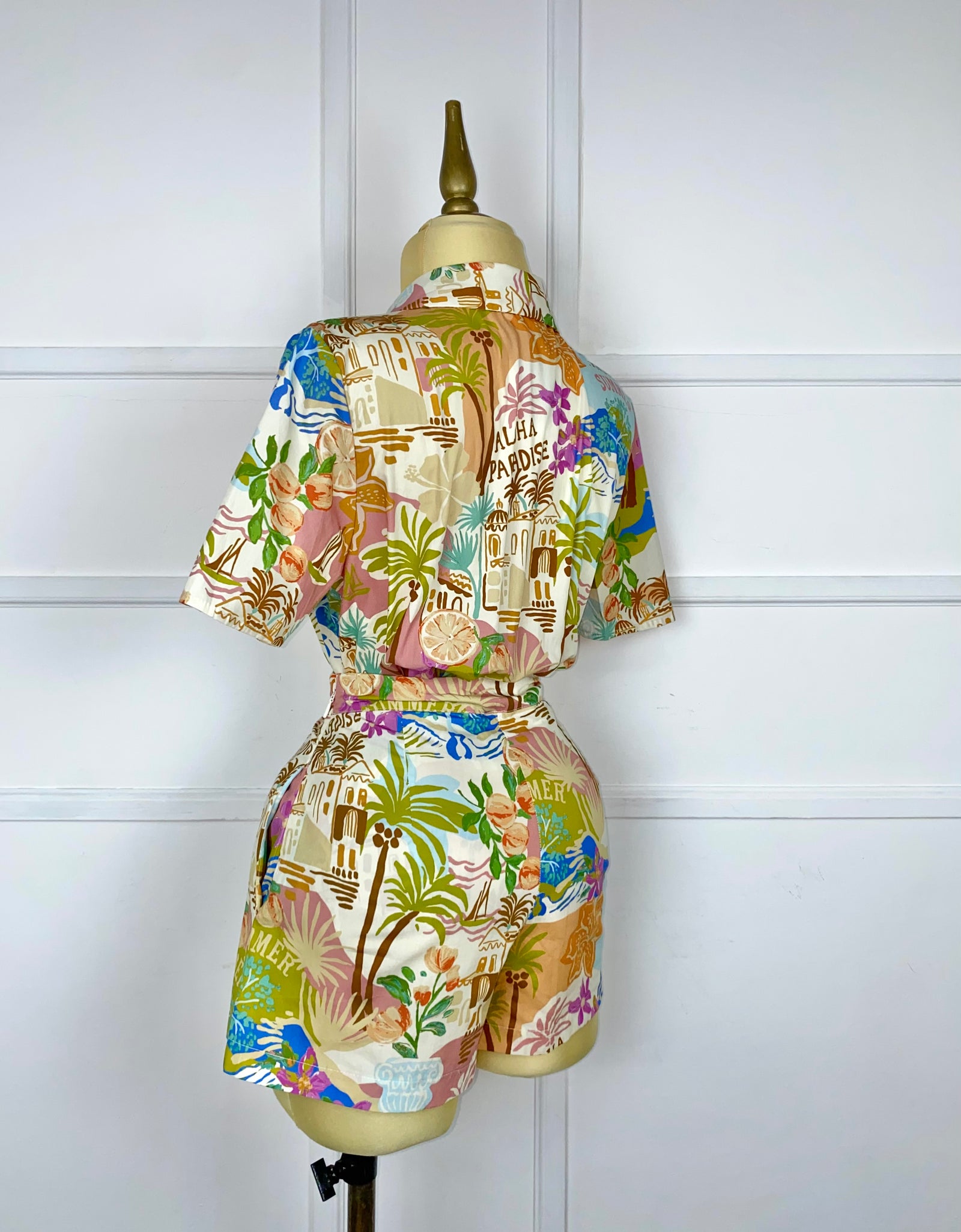 Set estampado camisa y short