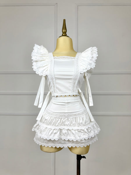 Set blanco con listones