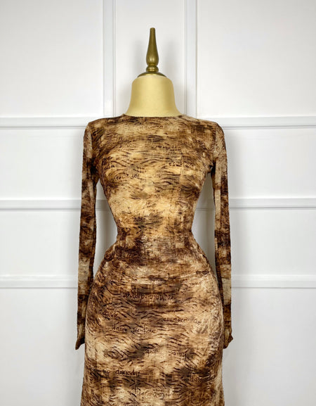 Set multi café (blusa y falda)