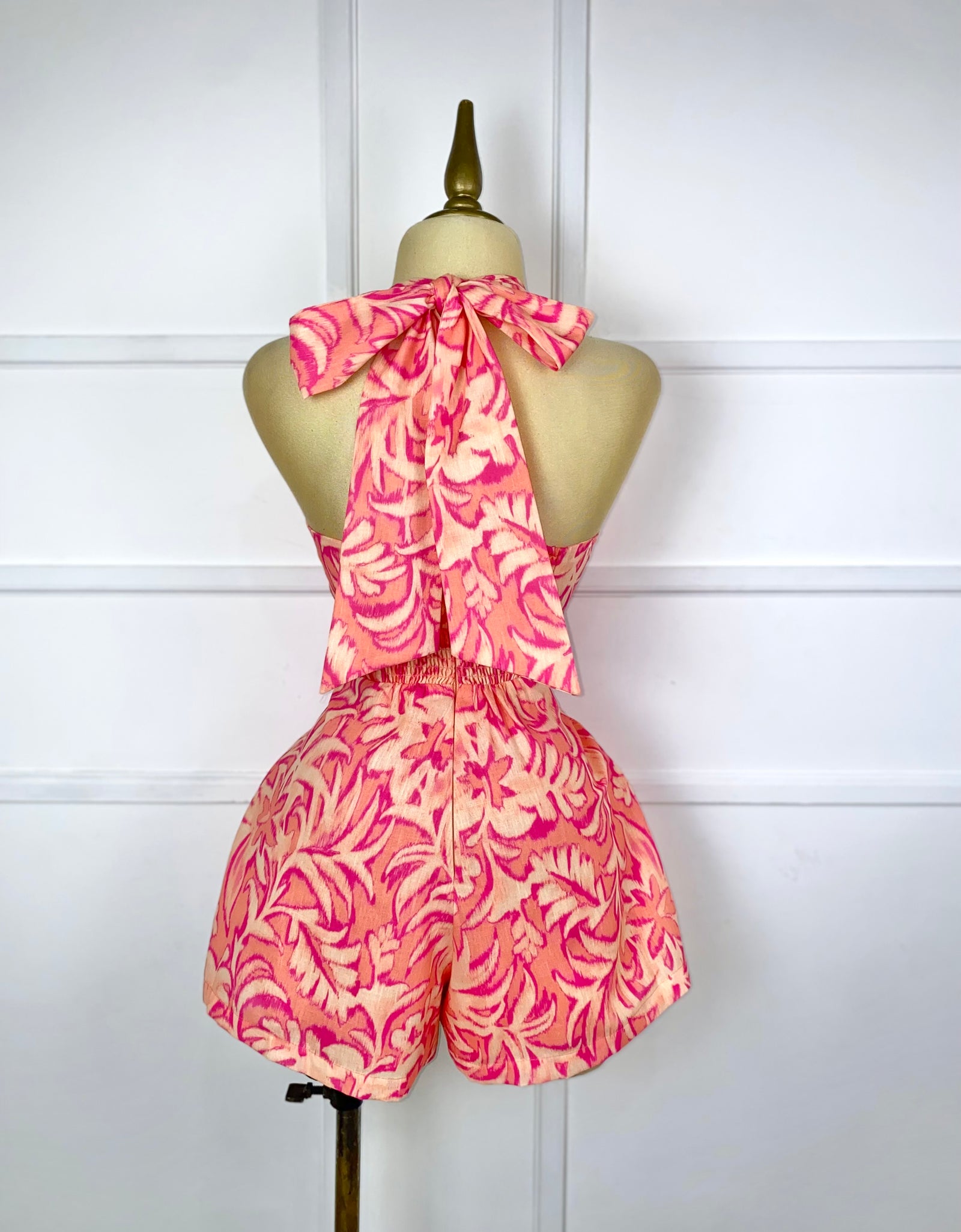 Jumper estampado con listones