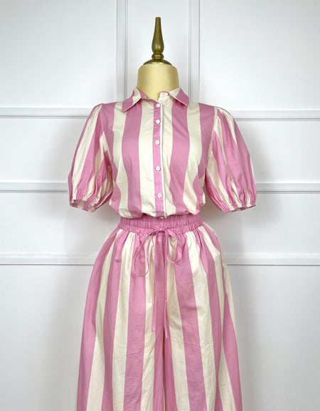 Set líneas rosas (camisa y pantalón)