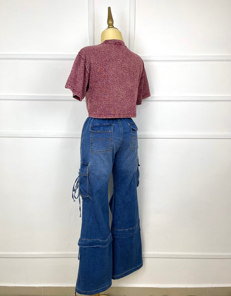 Pantalón mezclilla cargo