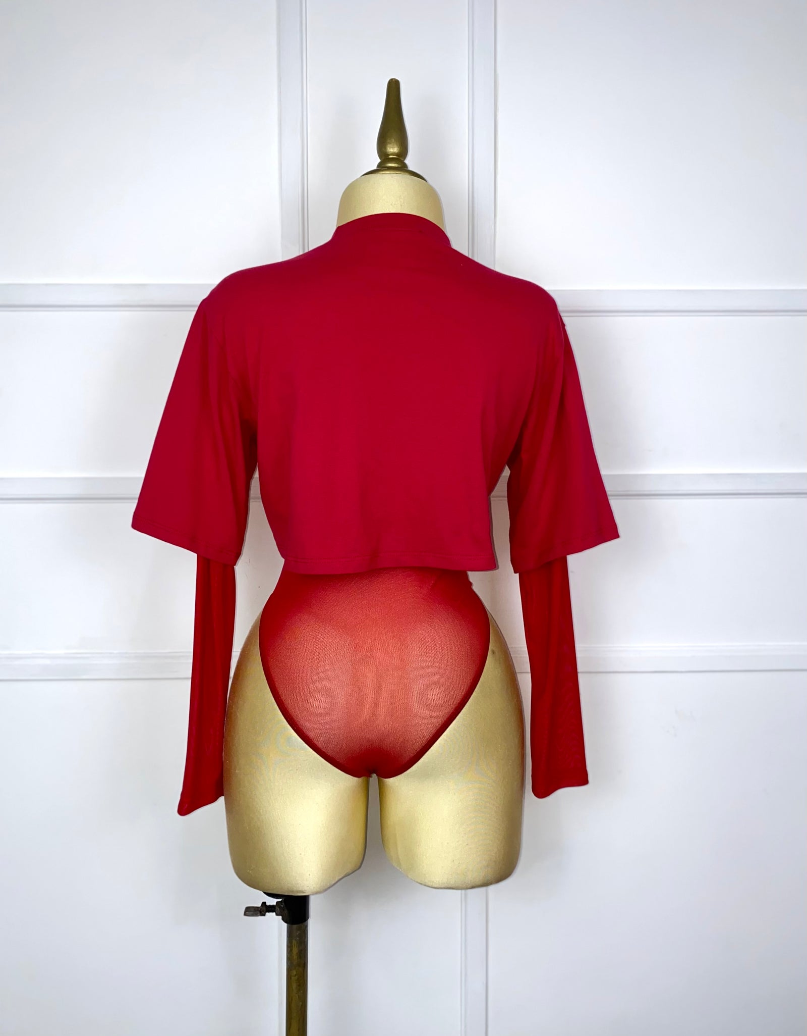 Bodysuit rojo mesh