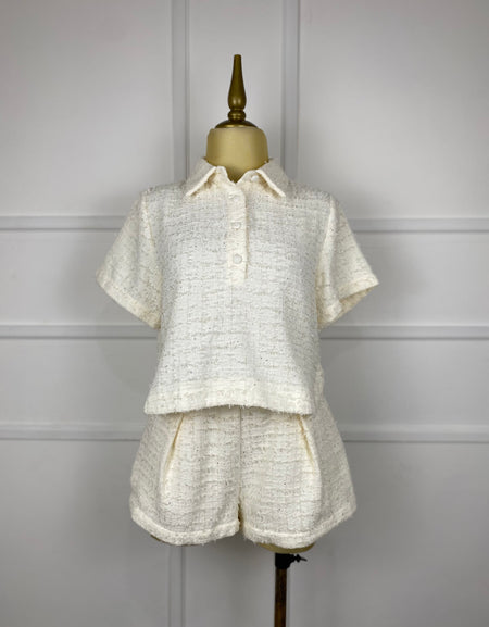 Set color crema tweed