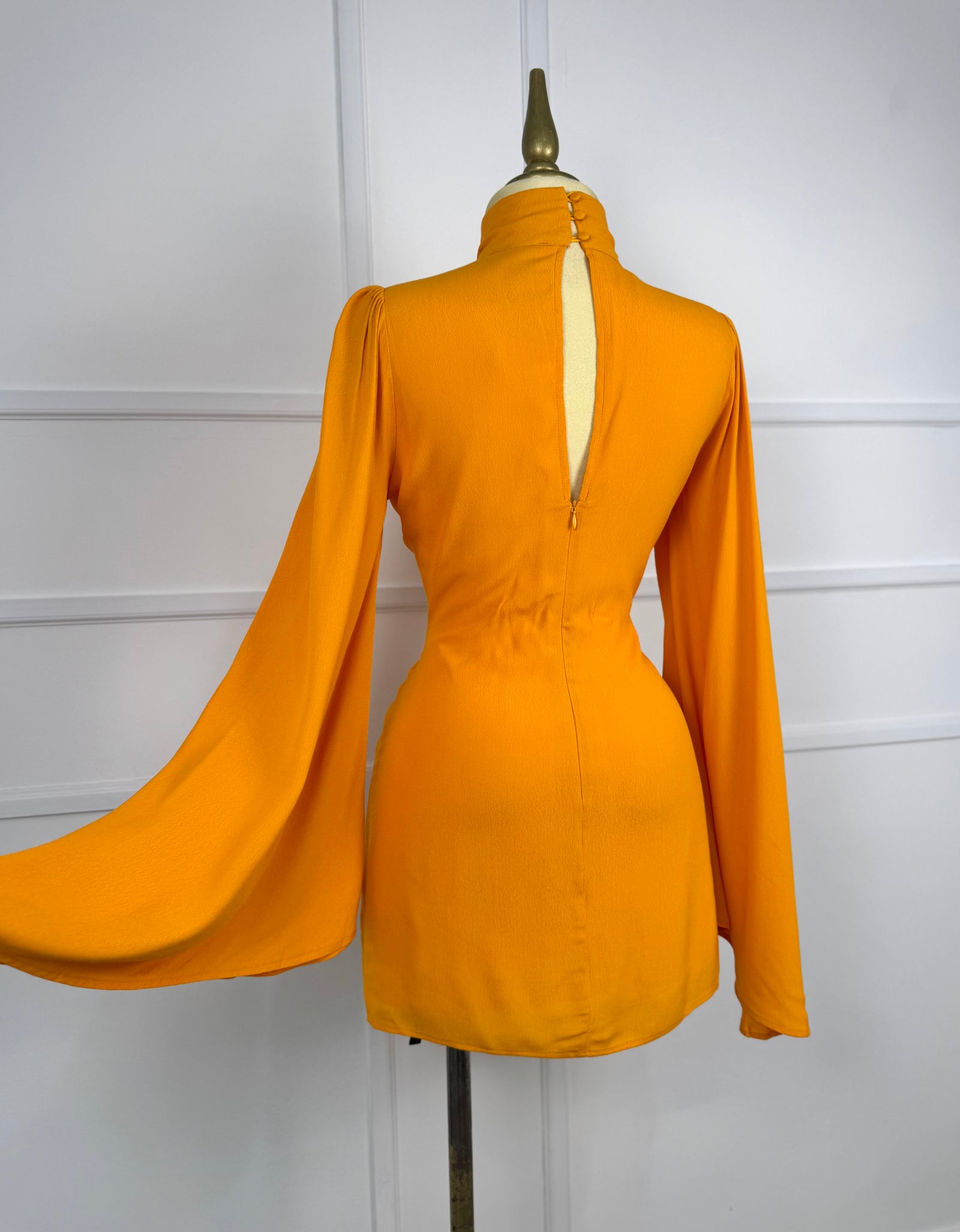 Vestido corto naranja