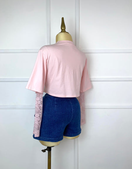 Short falda de mezclilla con liston