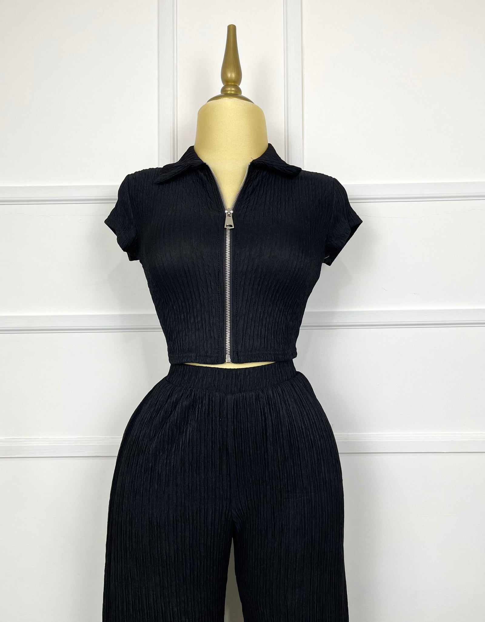 Set negro con textura