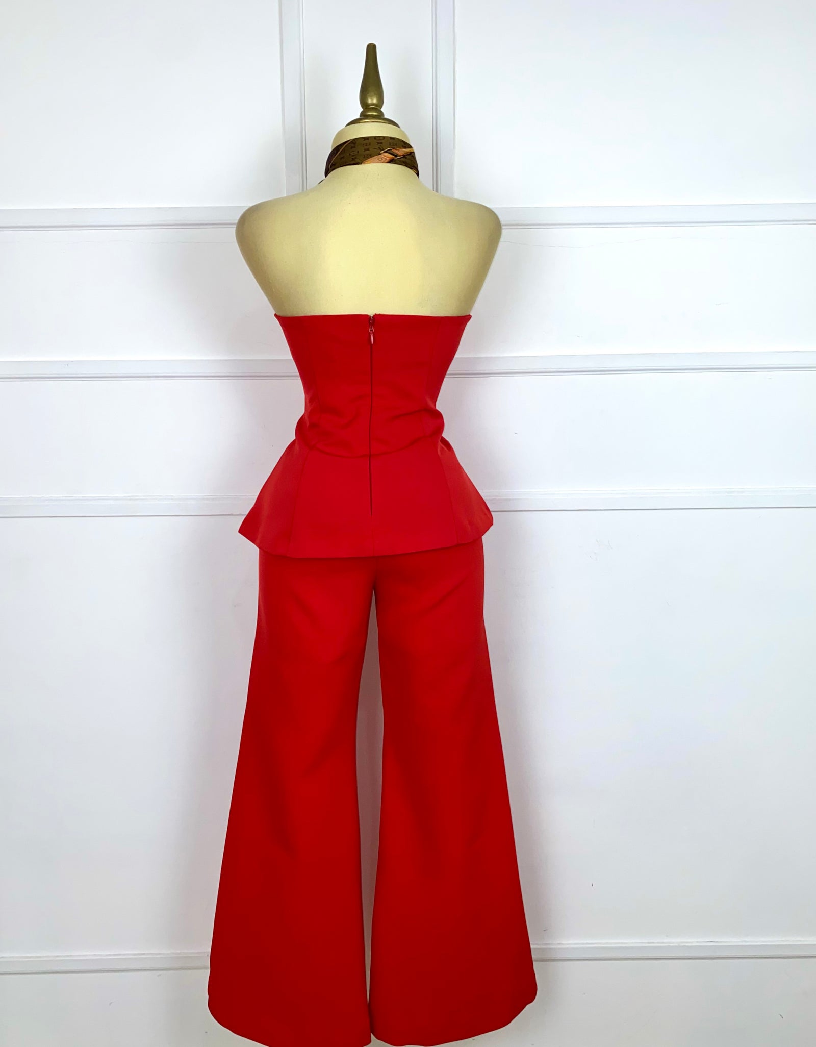 Set rojo tomate liso