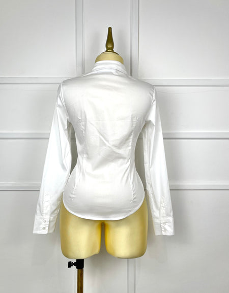 Camisa blanca manga larga