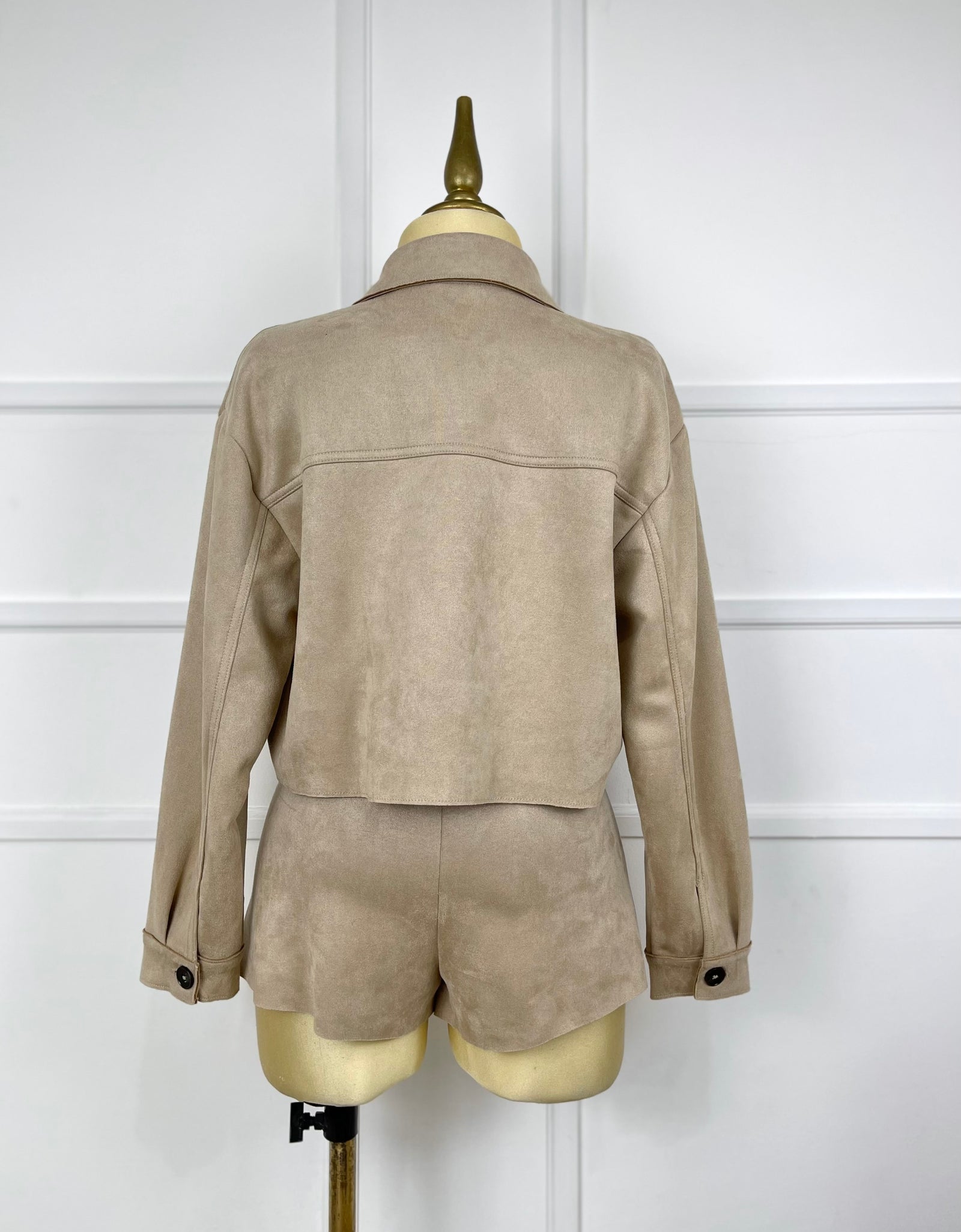 Set beige gamuza