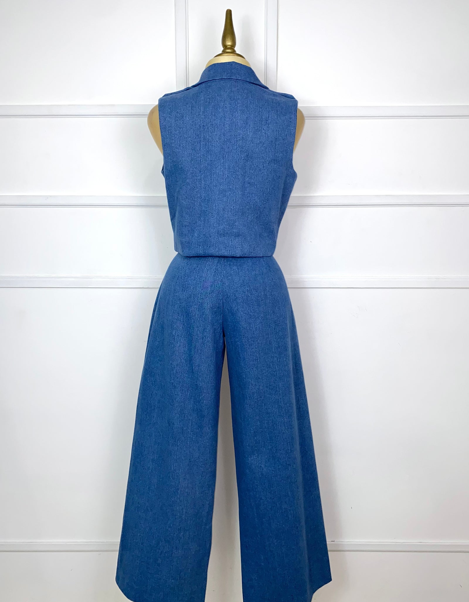 Set de mezclilla con botones