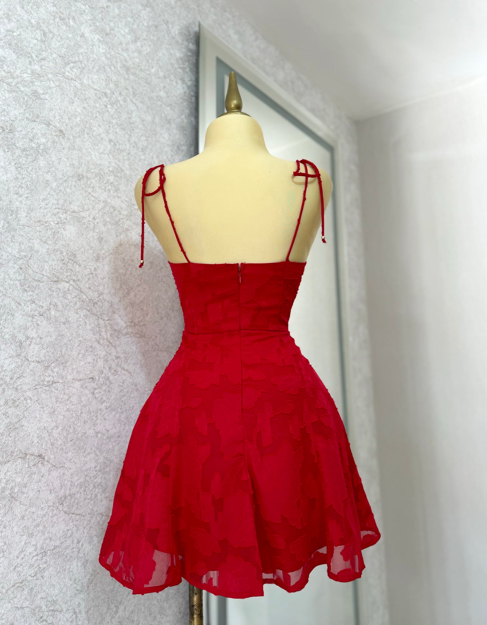 Vestido rojo corto