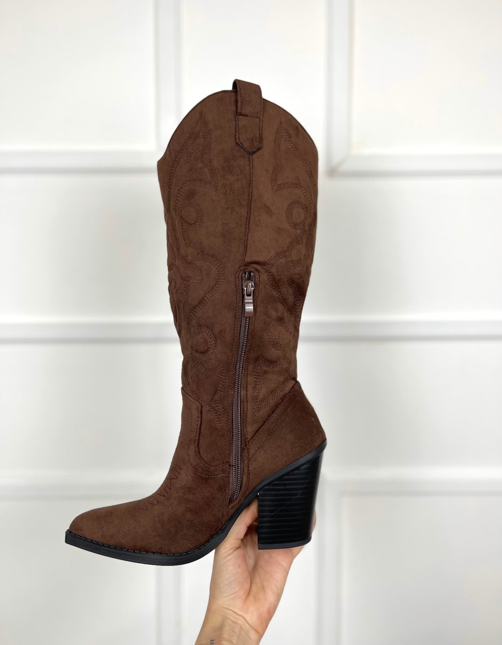 Botas gamuza chocolate