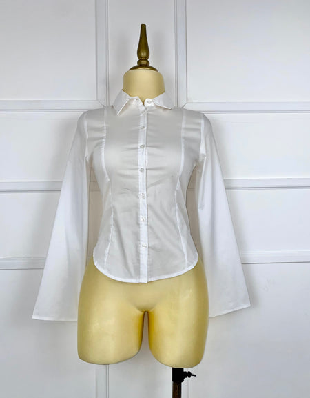 Camisa blanca lisa