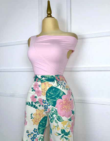 Pantalón con estampado floral