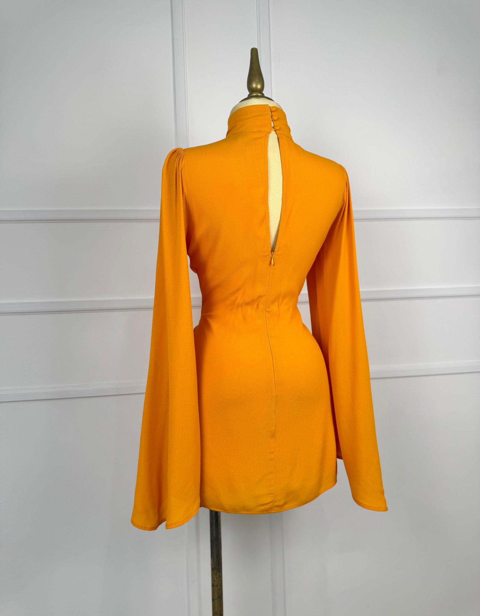 Vestido corto naranja