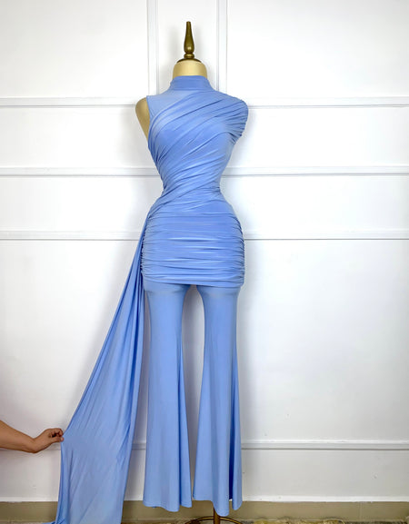 Set azul lycra