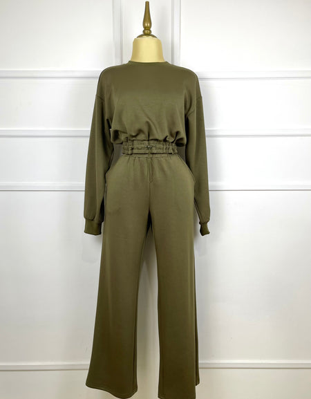 Set tipo pants verde olivo