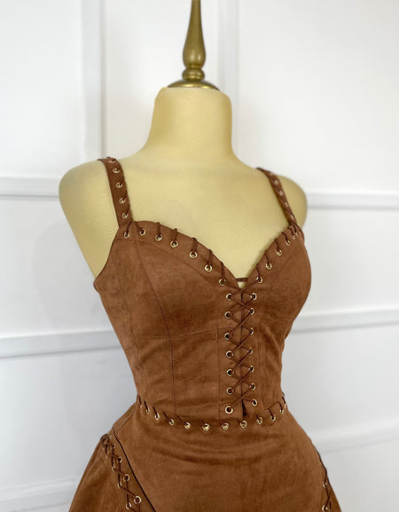 Set gamuza con listones