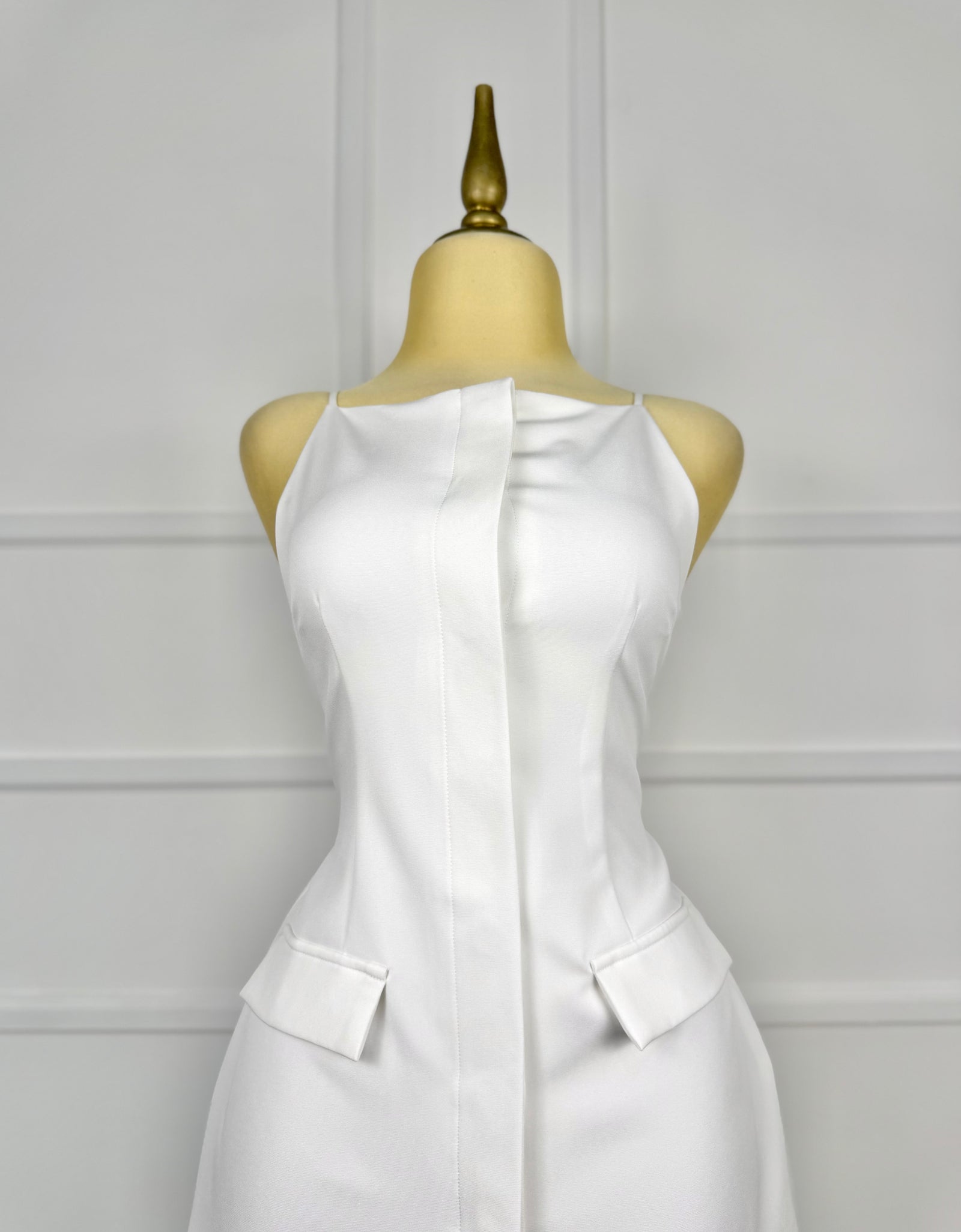 Vestido corto blanco
