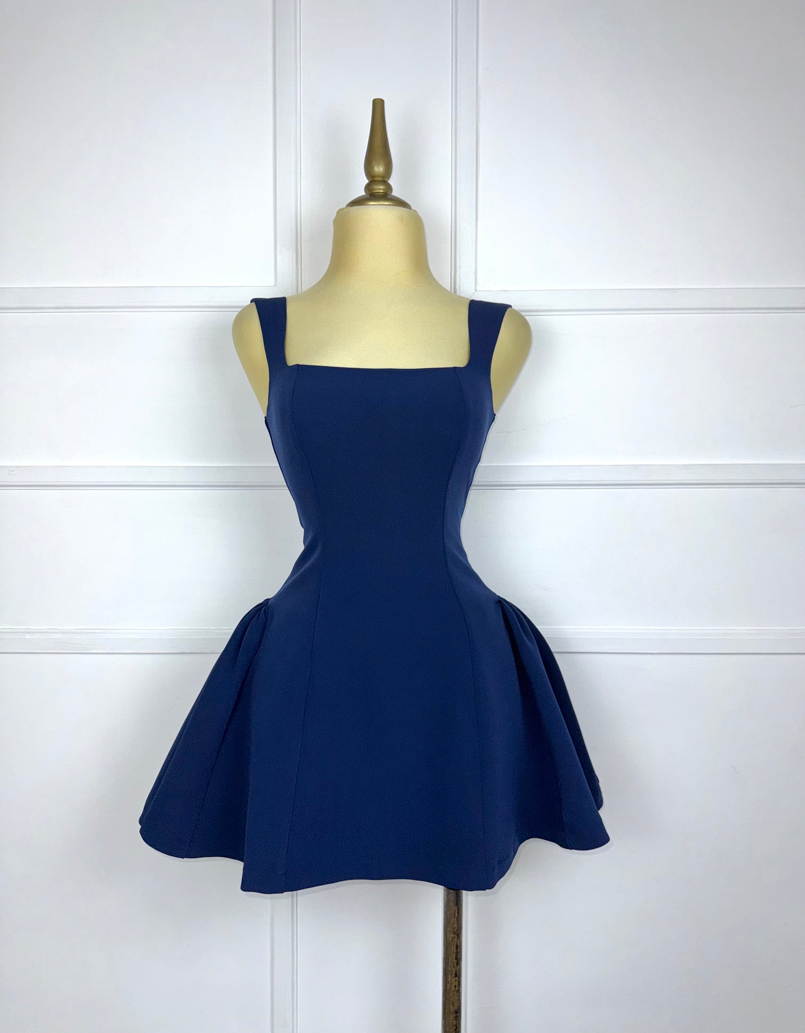 Vestido corto azul marino
