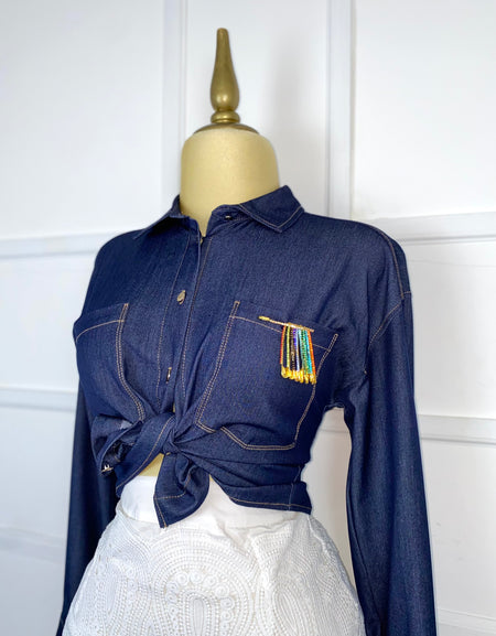 Camisa mezclilla ligera