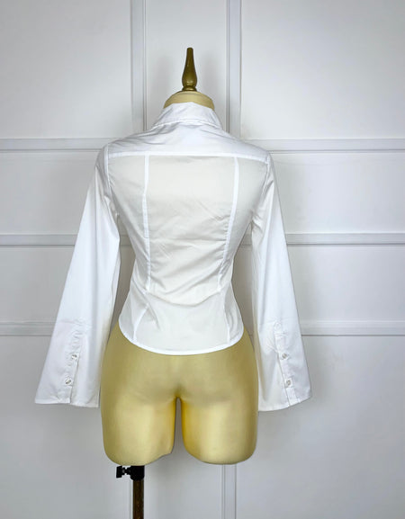 Camisa blanca lisa