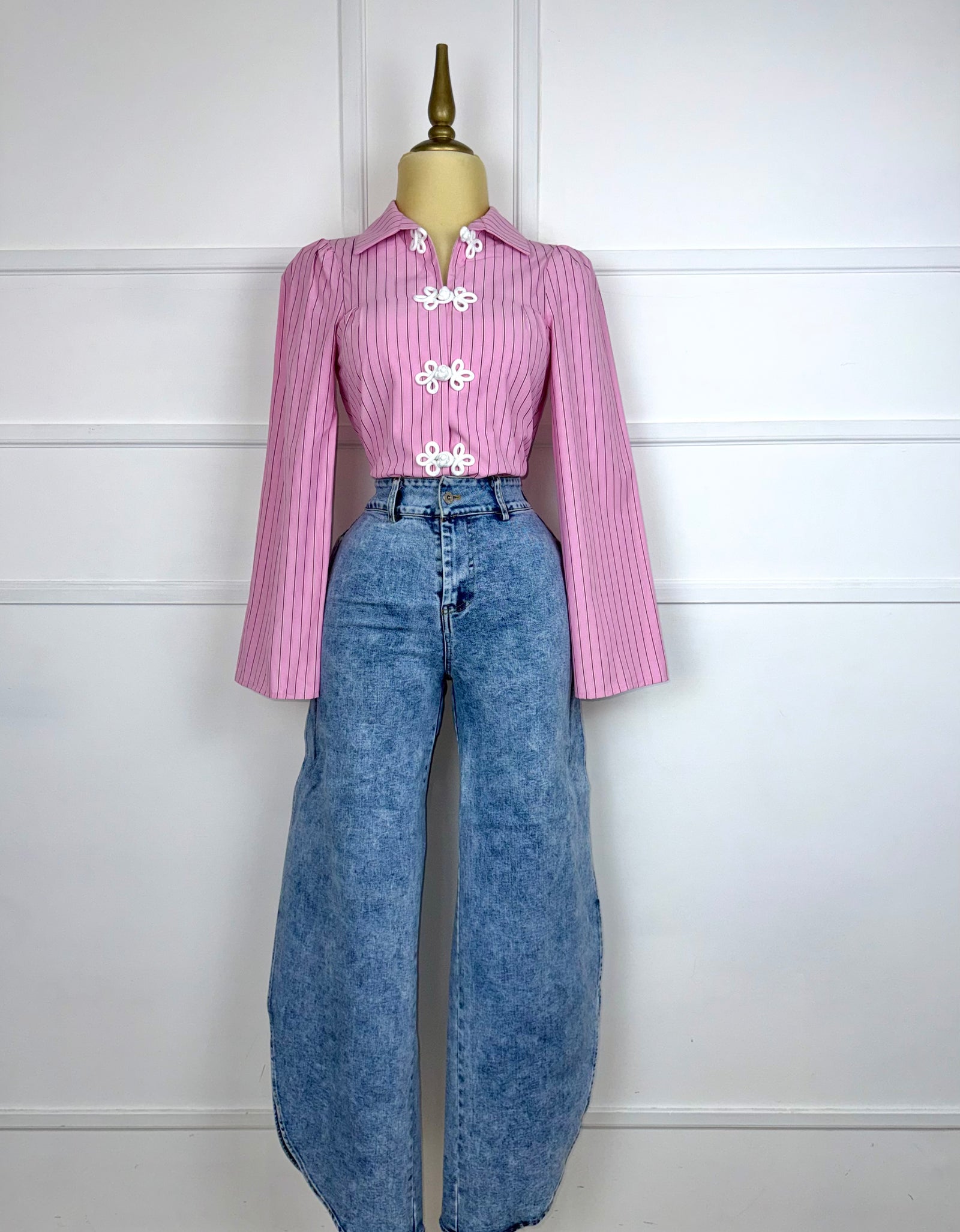 Camisa con líneas