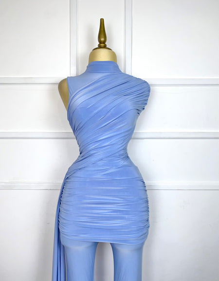 Set azul lycra