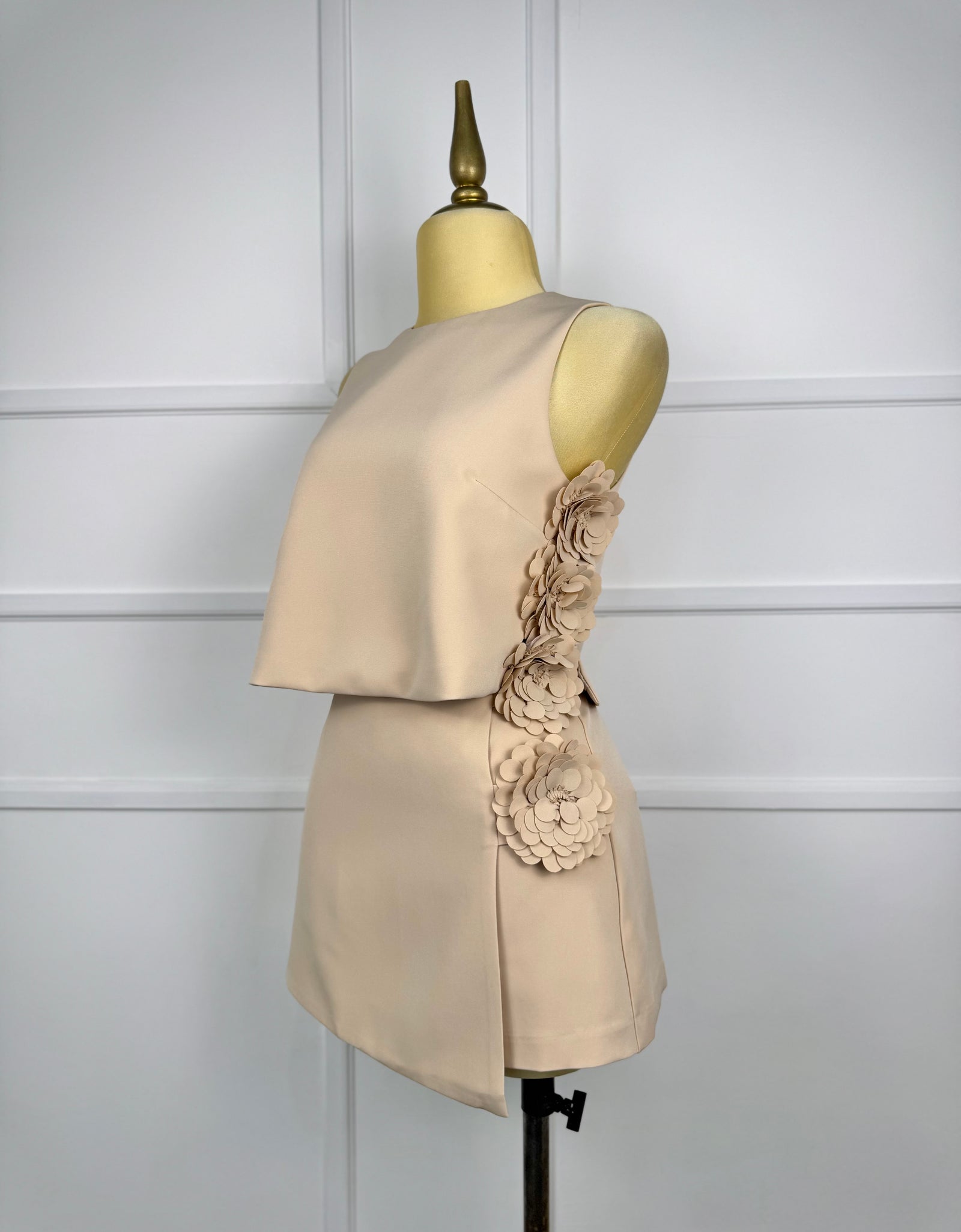 Set nude con flores 3D