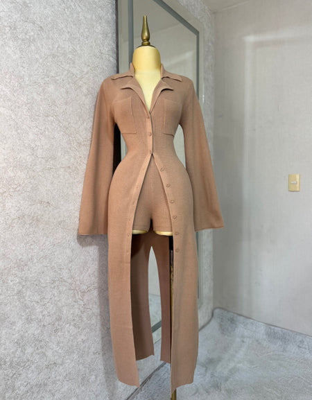 Set moka de punto (2 piezas)