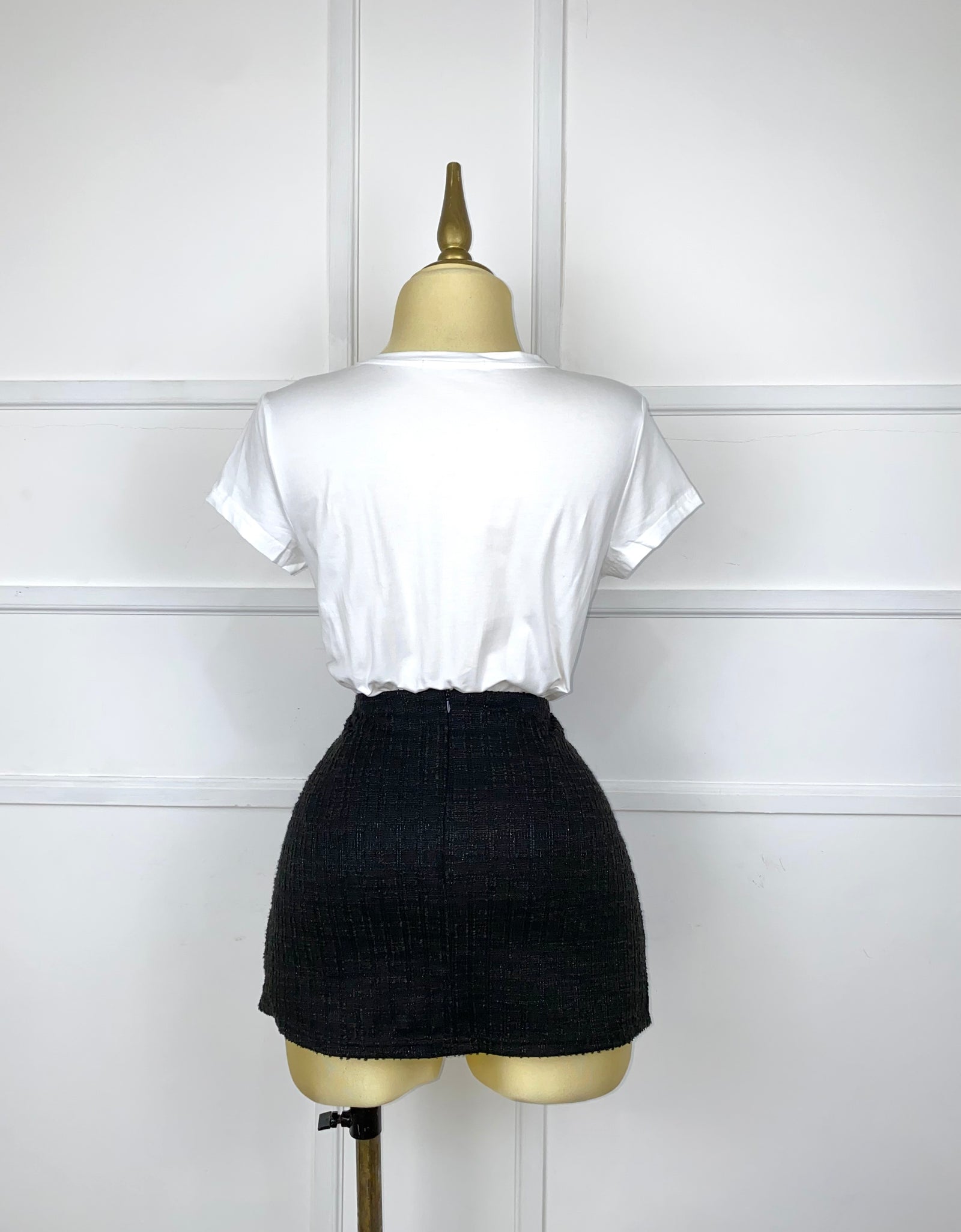 Blusa blanca con osito de pedrería