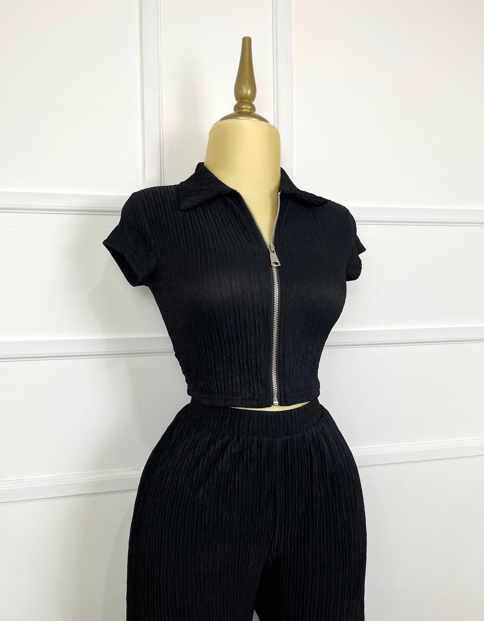 Set negro con textura