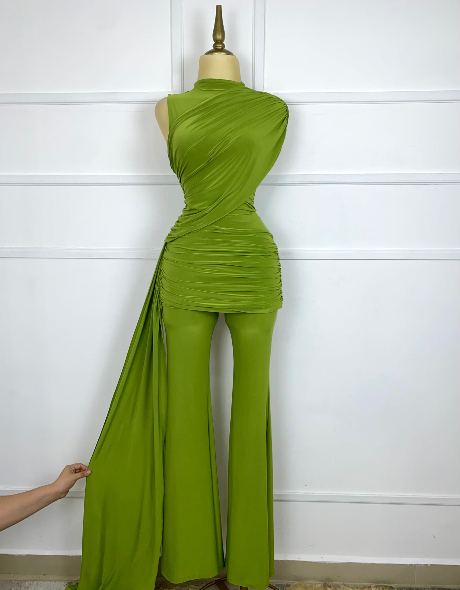 Set verde de lycra