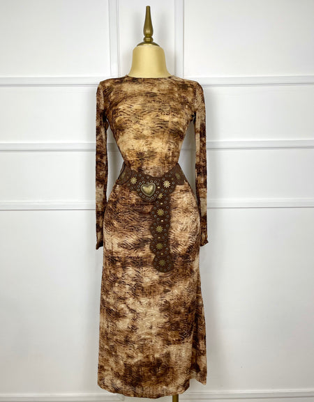 Set multi café (blusa y falda)