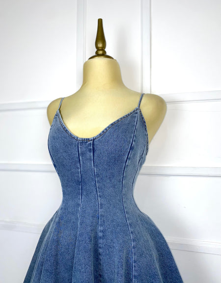 Vestido mezclilla corte A