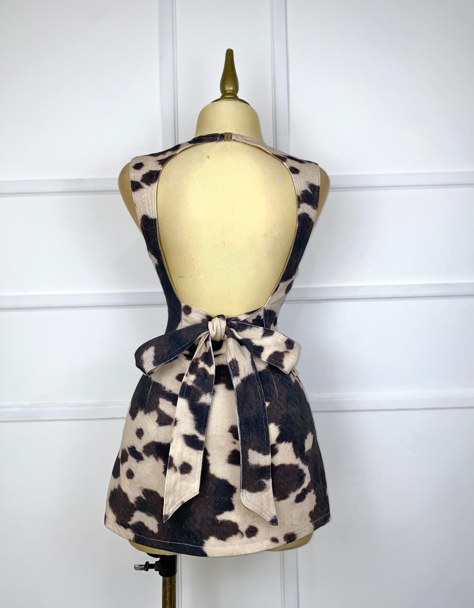 Set mezclilla vaca (blusa y short falda)