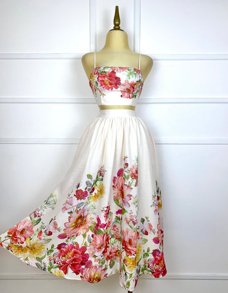 Set beige con flores