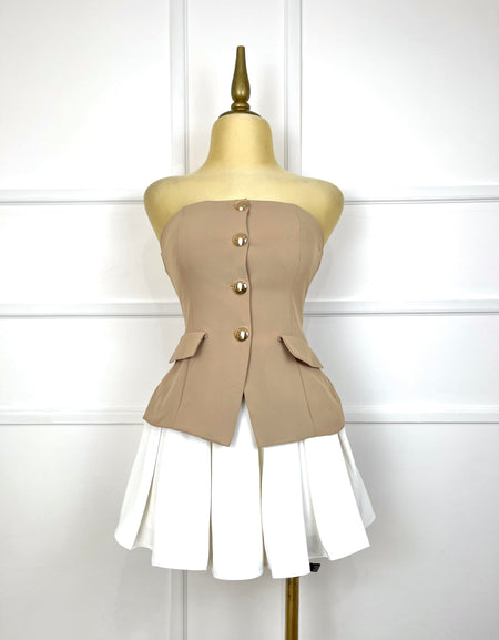 Jumper bicolor strapless