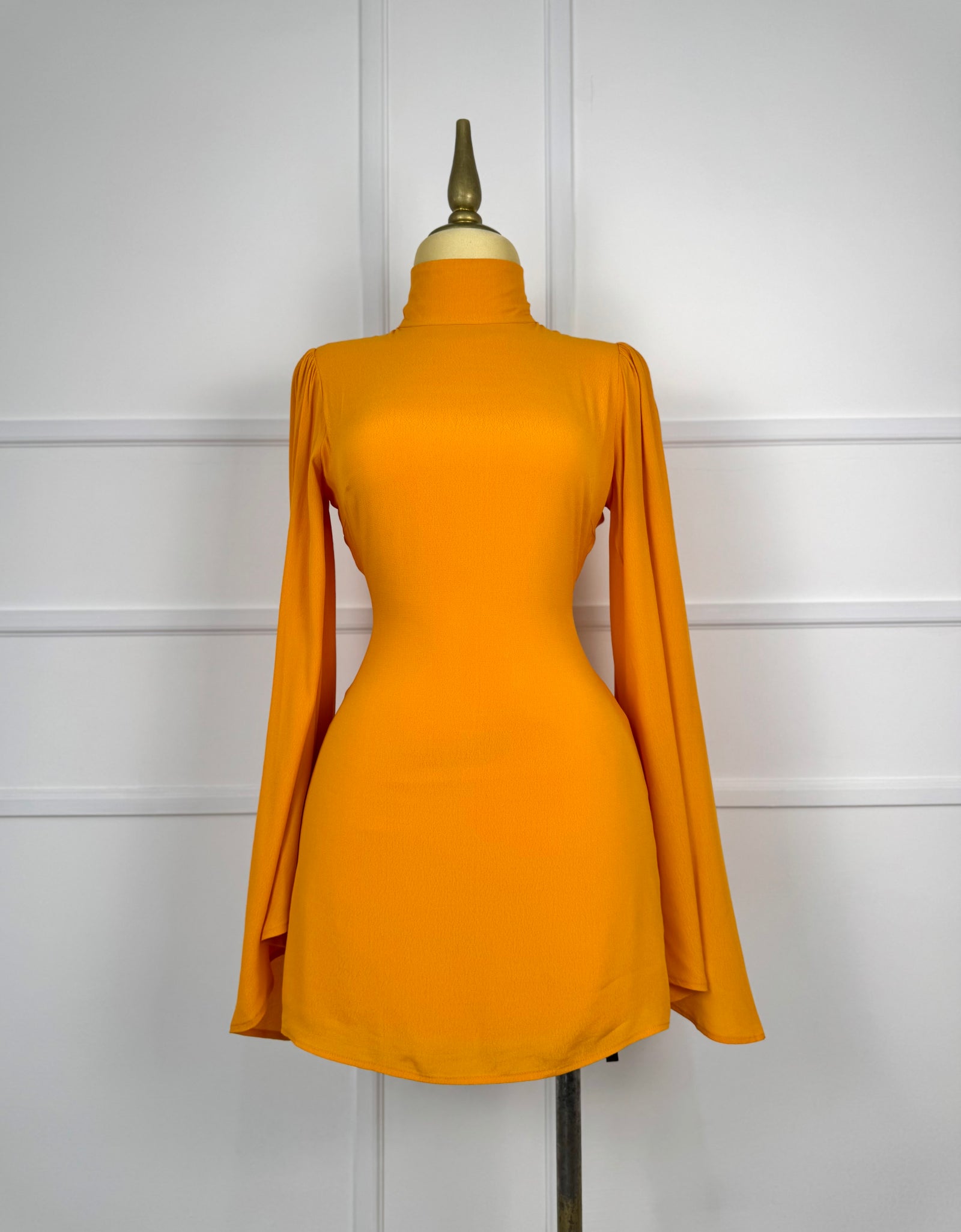 Vestido corto naranja
