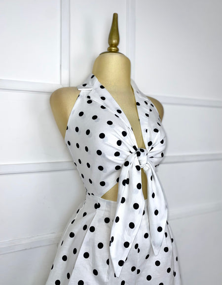 Jumper blanco con lunares