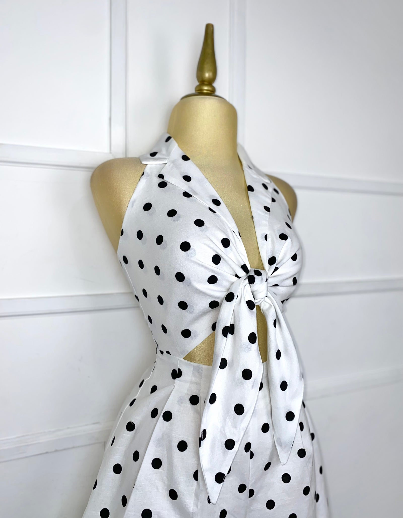 Jumper blanco con lunares