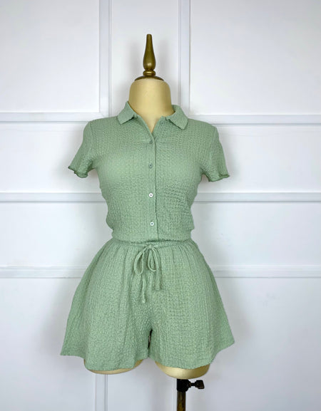 Set verde con textura