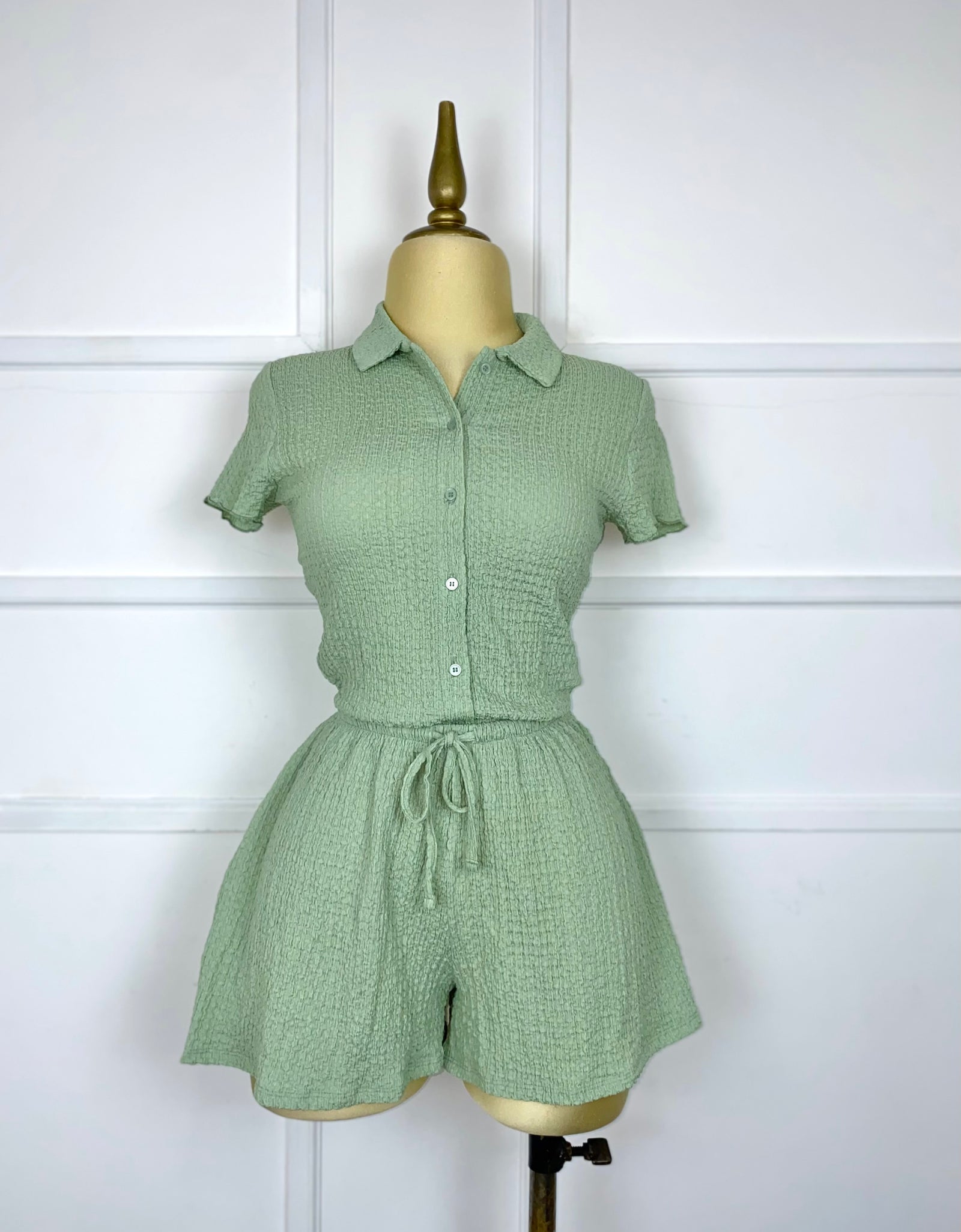 Set verde con textura