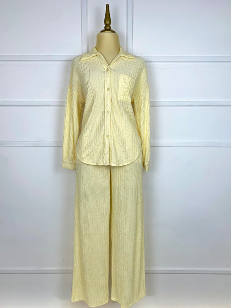 Set amarillo textura con pedrería