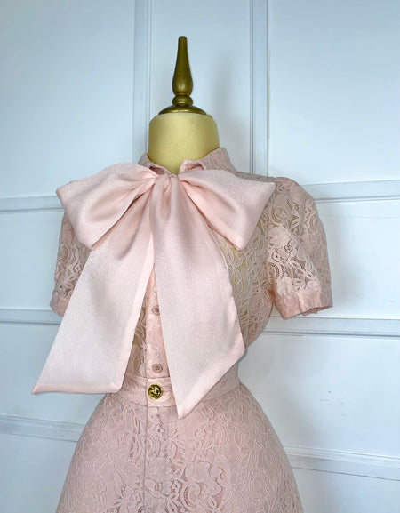 Set rosa de encaje
