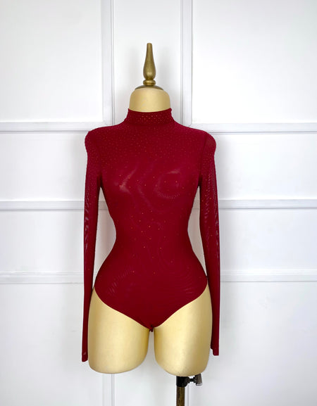 Bodysuit tinto pedrería