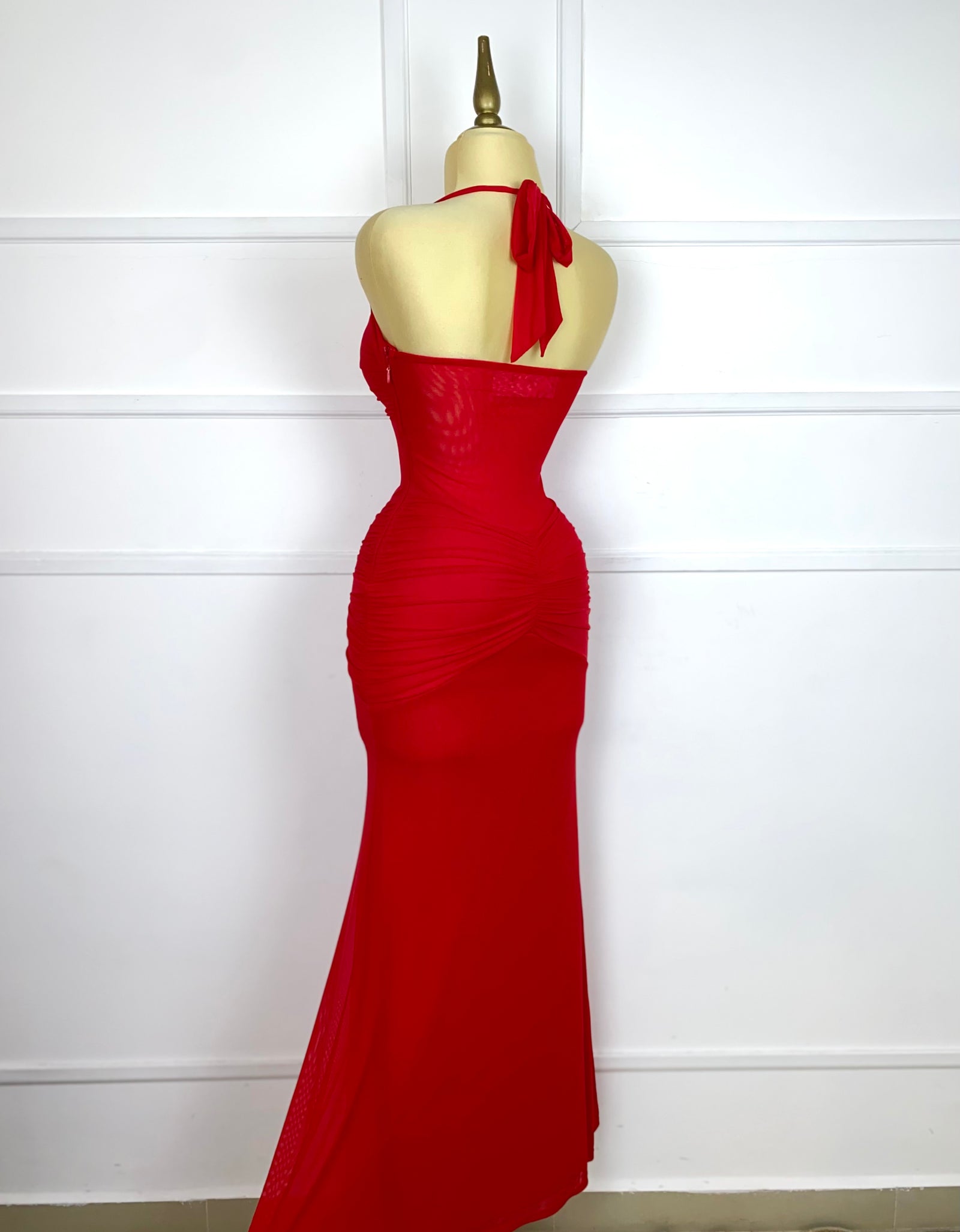 Vestido rojo largo